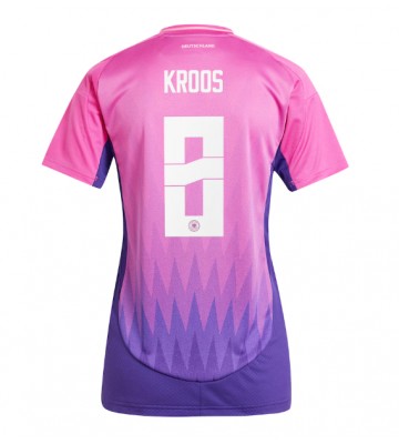 Německo Toni Kroos #8 Venkovní Dres pro Dámy ME 2024 Krátkým Rukávem